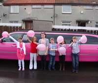 Pink Limo For 8th Birthday